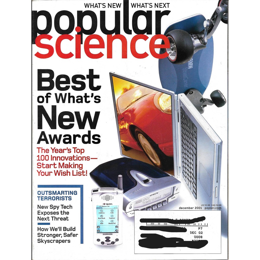 POPULAR SCIENCE Magazine December 2001 Volume 259 6